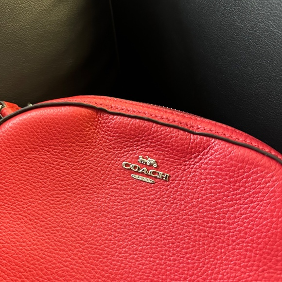 NWT! RARE! F76673 Coach Dome Bright Cardinal Leather Crossbody Bag - Picture 4 of 10